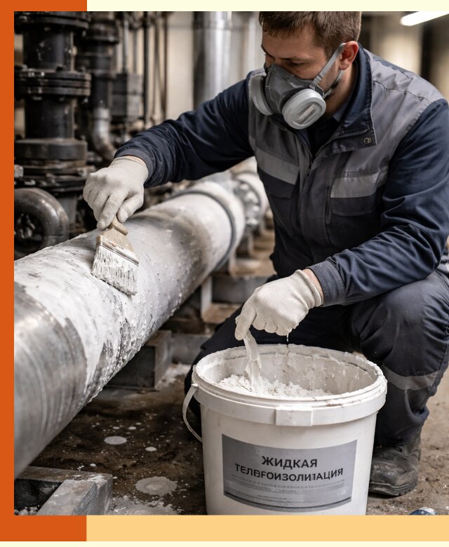 Утепление оборудования жидкой теплоизоляцией в белебее