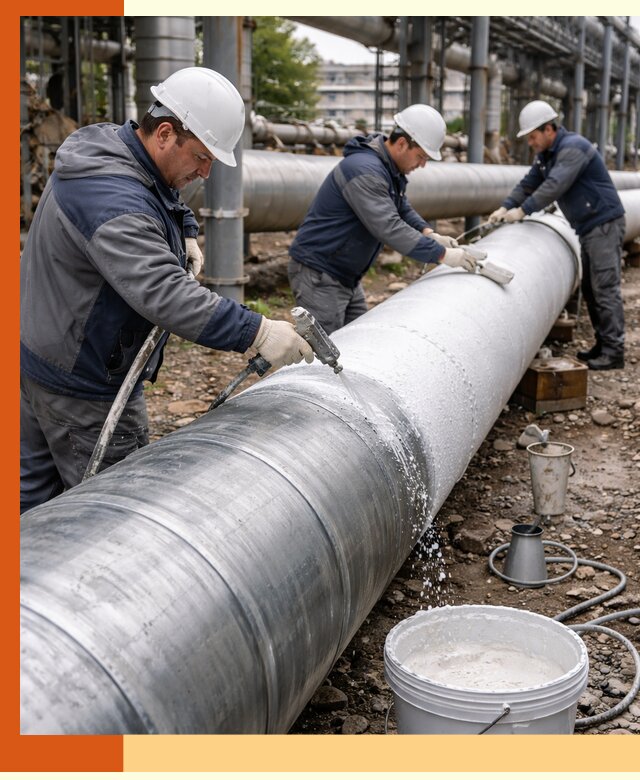 Утепление теплотрассы жидкой теплоизоляцией в белебее