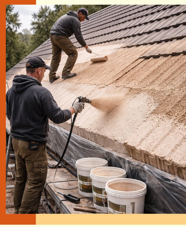 Утепление кровли жидкой пробкой в белебее для домов и зданий