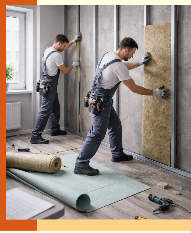 Шумоизоляция квартиры под ключ в белебее — профессионально и гарантированно