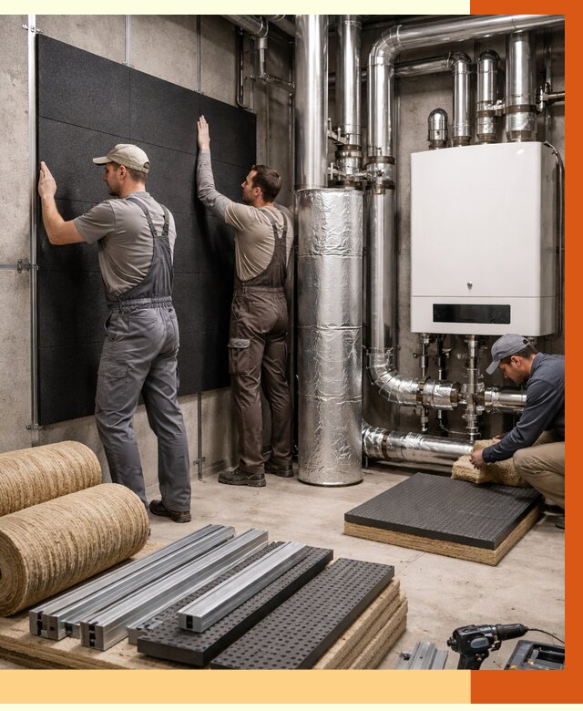 Шумоизоляция котельной в белебее от 6631 руб. под ключ | Профессиональная звукоизоляция — ТепломастерБлб