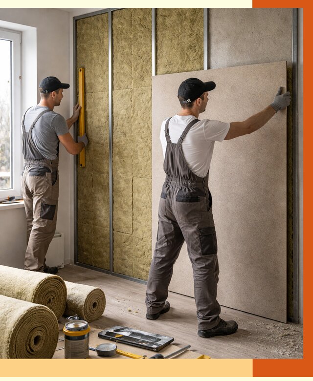 Шумоизоляция стен в белебее от 4590 руб/м2 — звукоизоляция стен под ключ | ТепломастерБлб