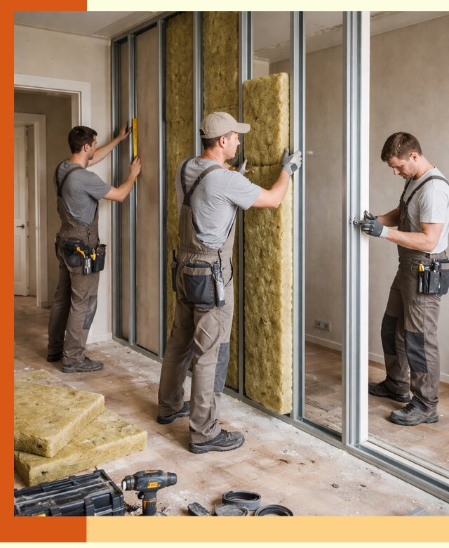 Шумоизоляция межкомнатных перегородок в белебее эффективно и надёжно