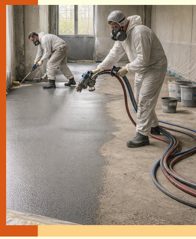 Гидроизоляция полимочевиной полов и конструкций в белебее