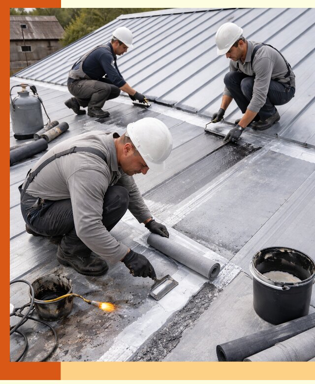 Гидроизоляция металлической кровли с гарантией в белебее