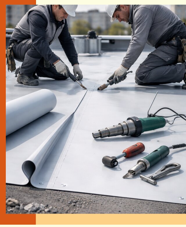 Гидроизоляция мембранной кровли в белебее: монтаж и ремонт быстро