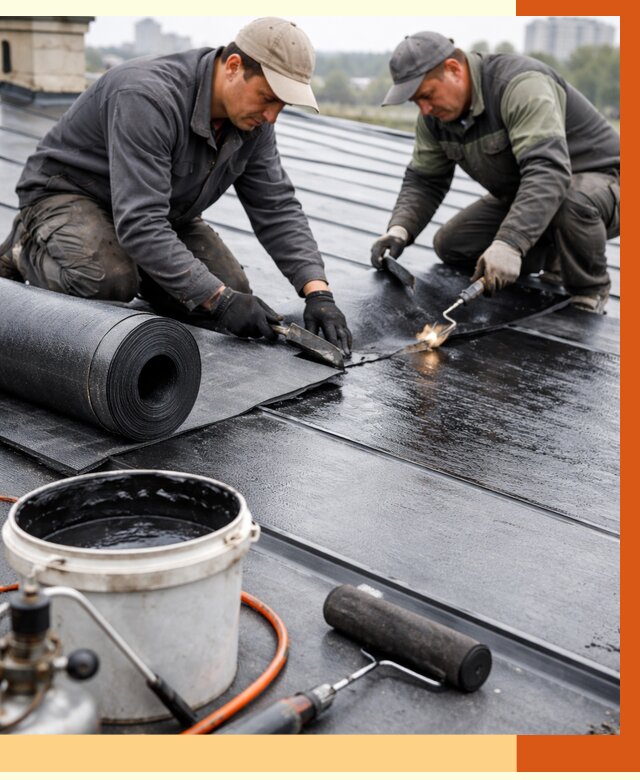 Гидроизоляция фальцевой кровли в белебее от 7651 руб. под ключ | ТепломастерБлб