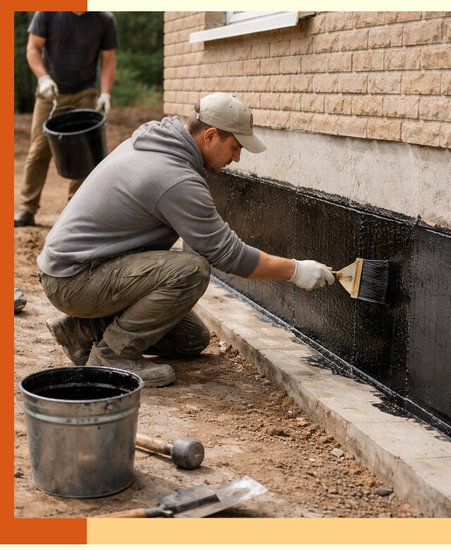 Гидроизоляция цоколя домов и зданий в белебее эффективными методами