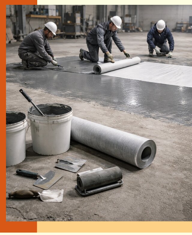 Гидроизоляция промышленного пола в белебее — защита и долговечность