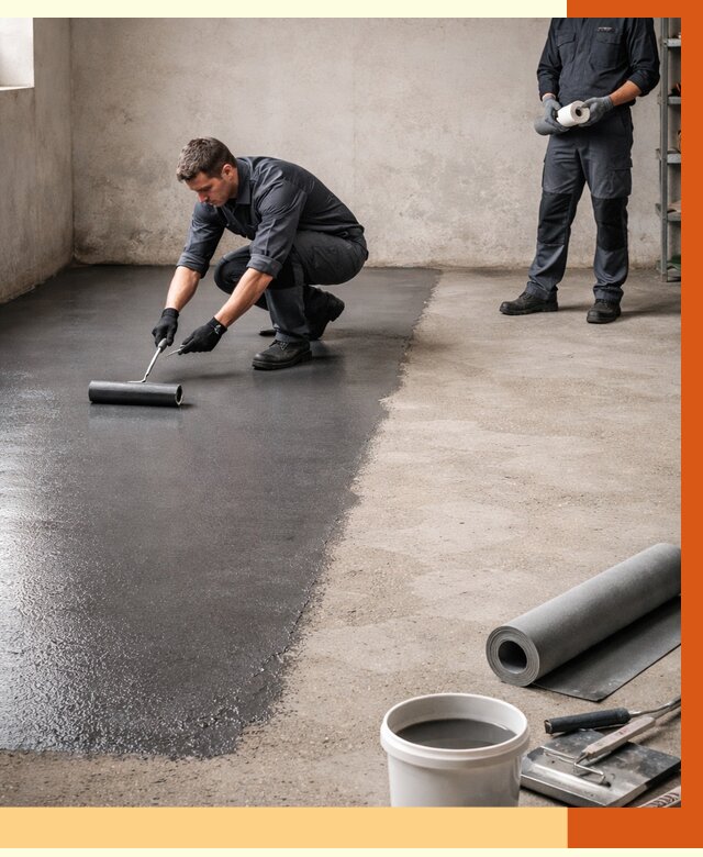 Гидроизоляция гаражного пола в белебее от 3570 руб./м² — ТепломастерБлб профессионально