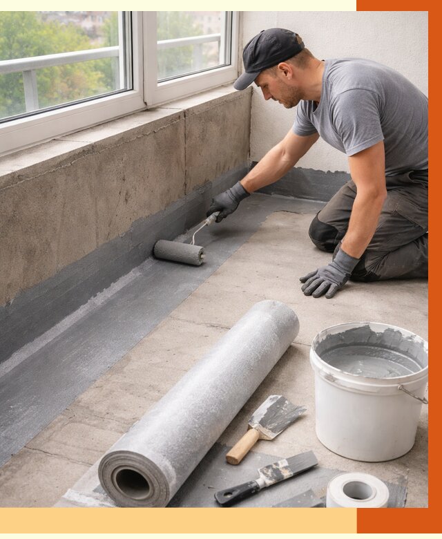 Профессиональная гидроизоляция балкона в белебее от 4284 руб. | ТепломастерБлб