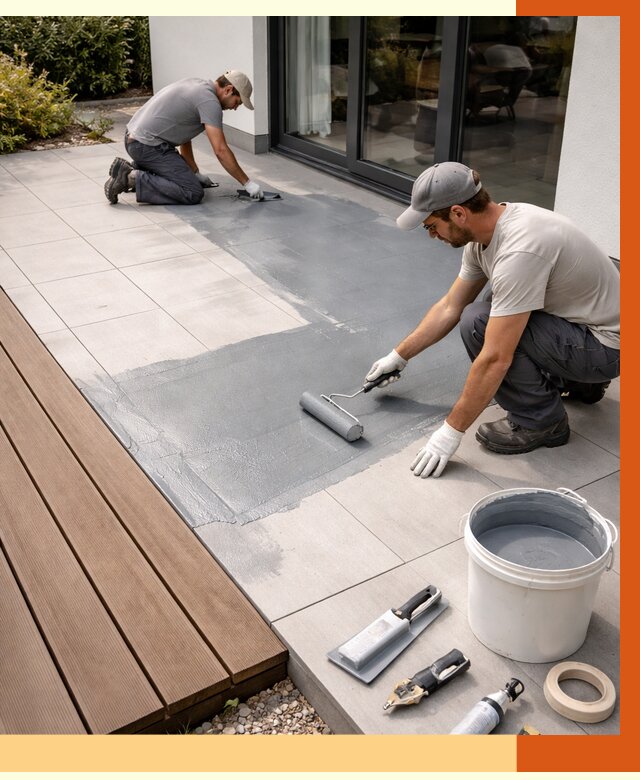 Гидроизоляция террасы в белебее под ключ от 7651 руб./м² | ТепломастерБлб