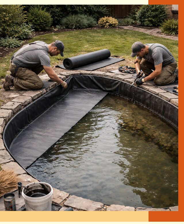 Гидроизоляция пруда в белебее от 15302 руб. под ключ | ТепломастерБлб профессионально