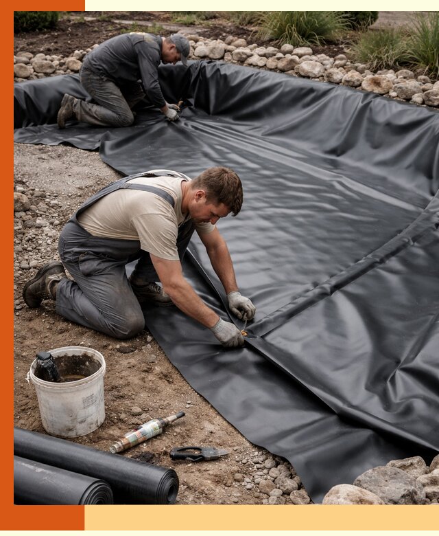 Гидроизоляция пруда в белебее: надежная защита и герметизация