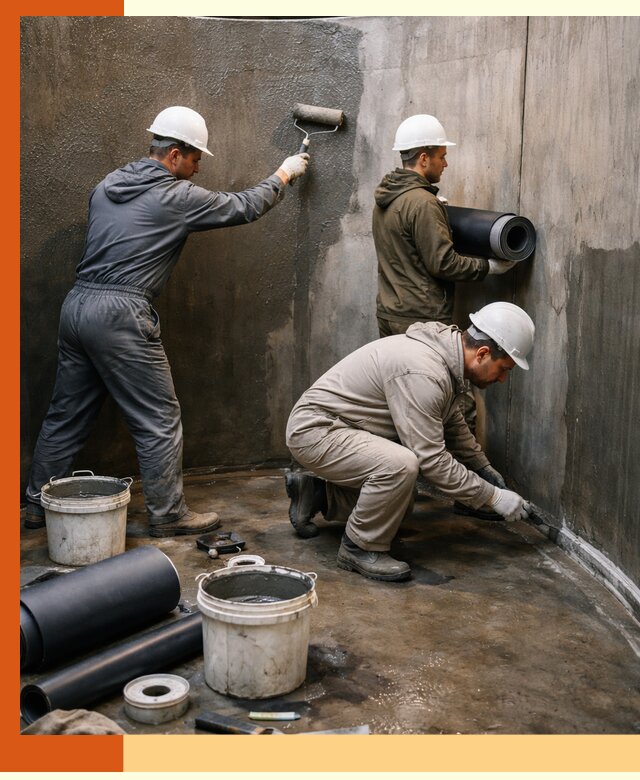 Гидроизоляция резервуара профессионально в белебее