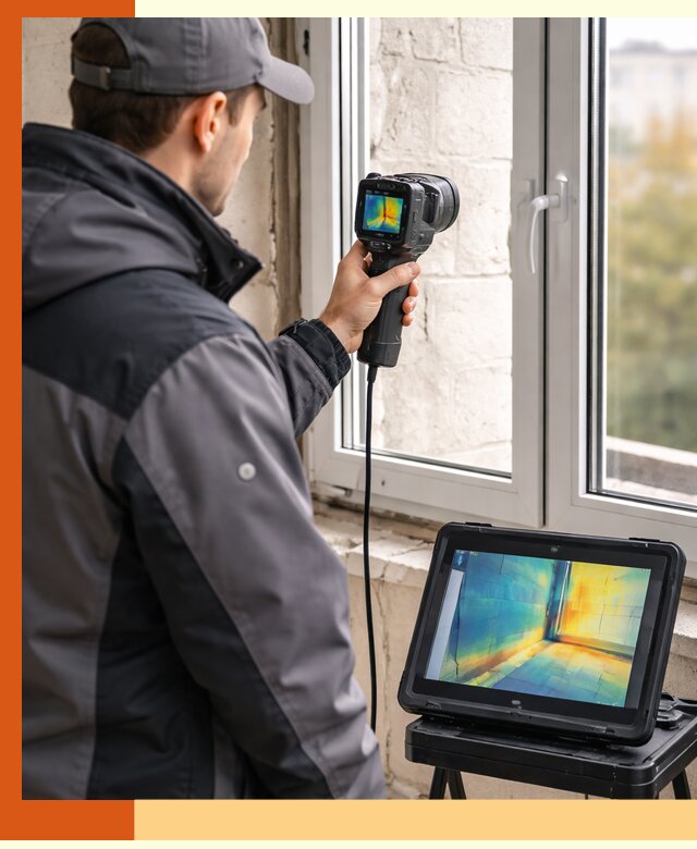 Тепловизионное обследование дома в белебее для выявления утечек тепла