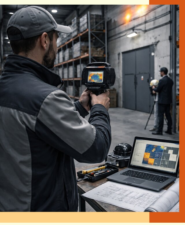 Тепловизионное обследование склада в белебее от 6631 руб. | ТепломастерБлб