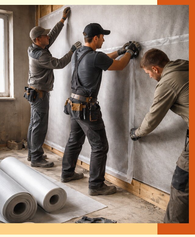 Монтаж ветроизоляции в белебее от 4590 руб./м2 — профессионально | ТепломастерБлб