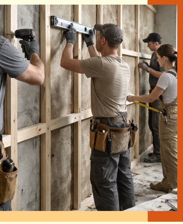 Монтаж обрешетки под утепление в белебее от 1173 руб/м² | Заказать у ТепломастерБлб